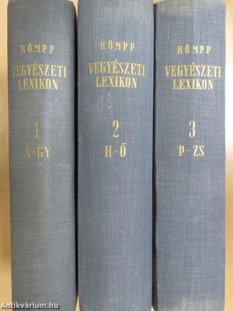 Römpp Vegyészeti Lexikon 1-3.