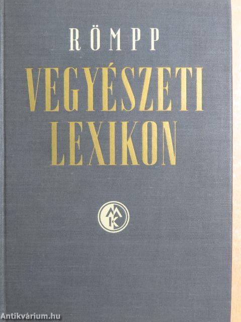 Römpp Vegyészeti Lexikon 1-3.