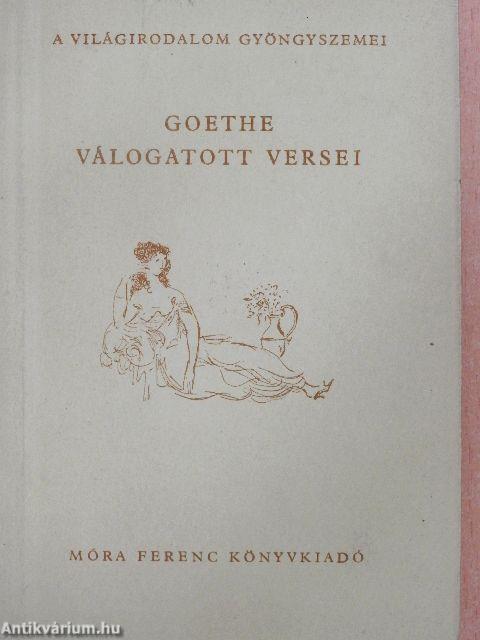 Goethe válogatott versei