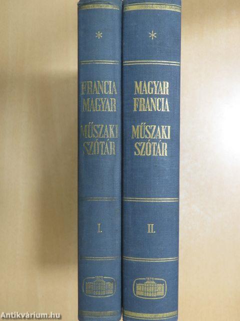 Francia-magyar/Magyar-francia műszaki szótár I-II.