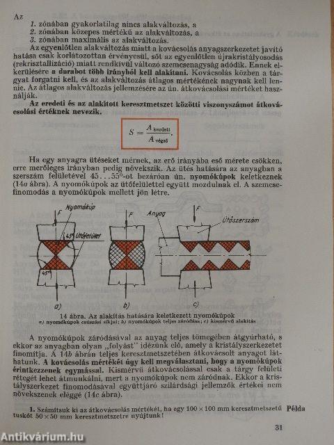 Fémipari anyag- és gyártásismeret II.