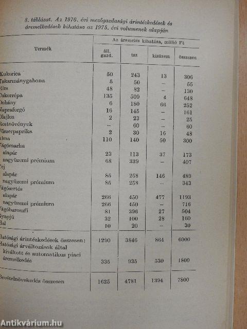 A mezőgazdaság, az élelmiszeripar és az erdészet szabályozórendszere