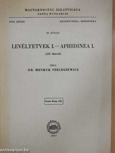 Levéltetvek I.