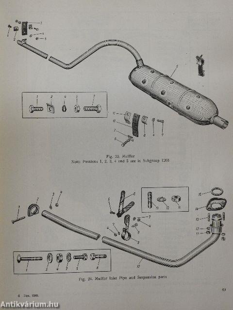 Moskvich-402 Automobile Catalogue of Spare Parts