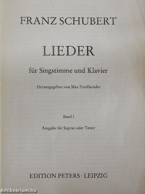 Lieder für Singstimme und Klavier I.