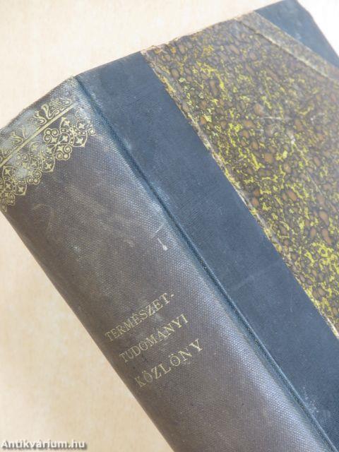 Természettudományi Közlöny 1901. január-december/Pótfüzetek a Természettudományi Közlönyhöz 1901. január-december