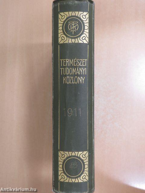 Természettudományi Közlöny 1911. január-december/Pótfüzetek a Természettudományi Közlönyhöz 1911. január-december