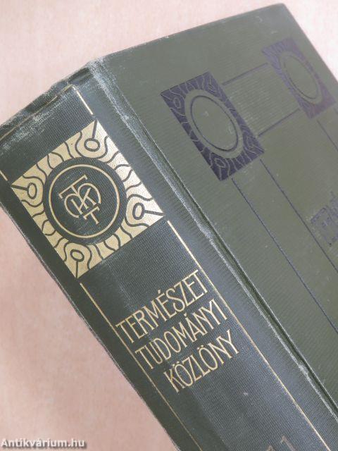 Természettudományi Közlöny 1911. január-december/Pótfüzetek a Természettudományi Közlönyhöz 1911. január-december