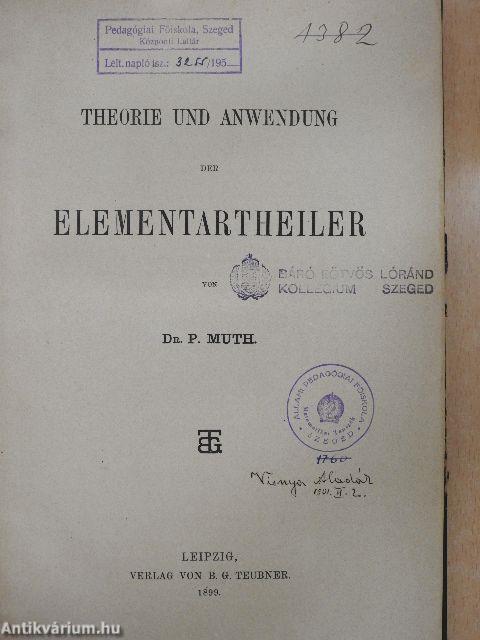 Theorie und Anwendung der Elementartheiler