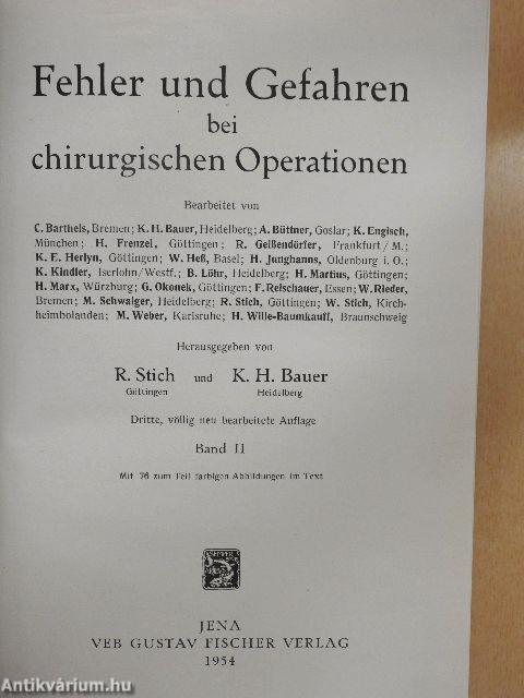 Fehler und Gefahren bei chirurgischen Operationen II. (töredék)