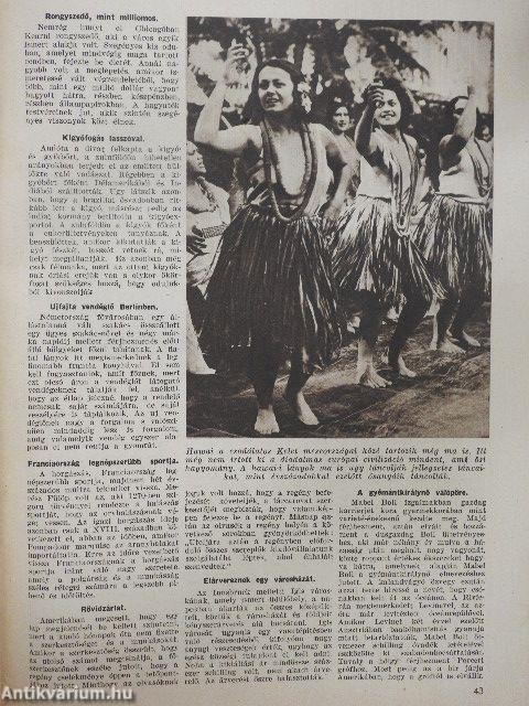 A Pesti Hirlap Vasárnapja 1932. szeptember 11.