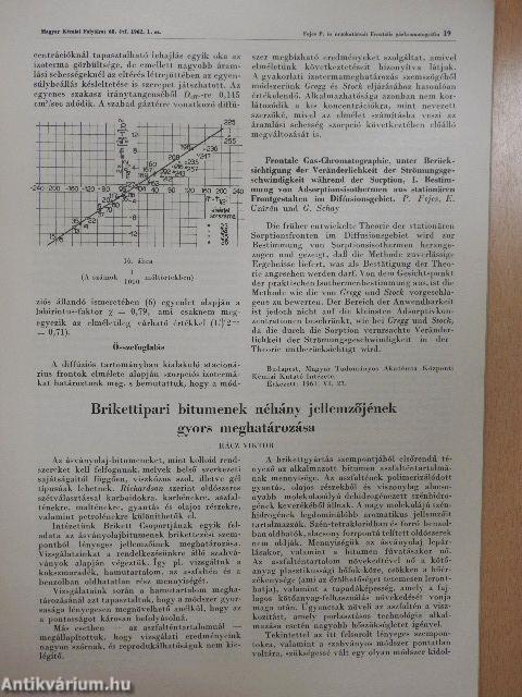 Magyar Kémiai Folyóirat 1962. január-december