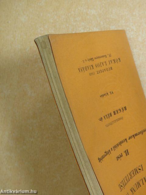 Irodalmunk tartalmi ismertetése II.