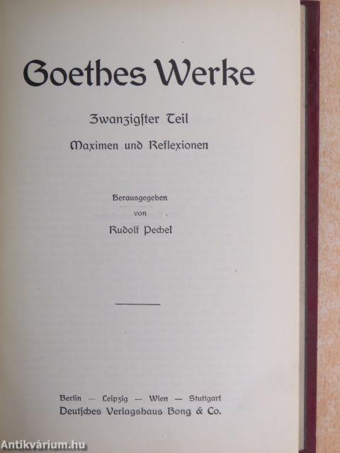 Goethes Werke 20. (gótbetűs)