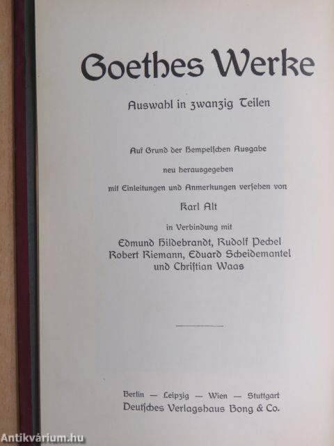 Goethes Werke 20. (gótbetűs)