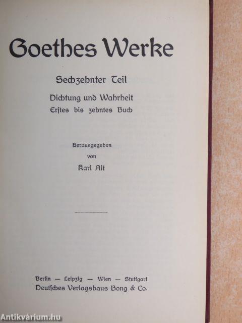 Goethes Werke 16-17. (gótbetűs)