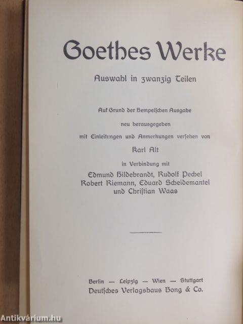 Goethes Werke 16-17. (gótbetűs)