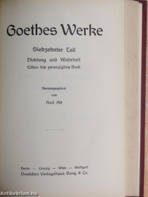 Goethes Werke 16-17. (gótbetűs)