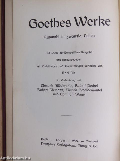 Goethes Werke 10-12. (gótbetűs)