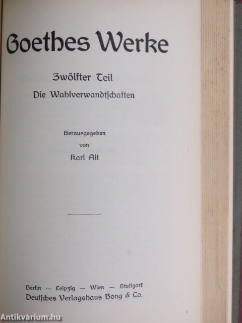 Goethes Werke 10-12. (gótbetűs)