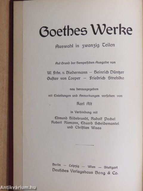 Goethes Werke 1-2. (gótbetűs)