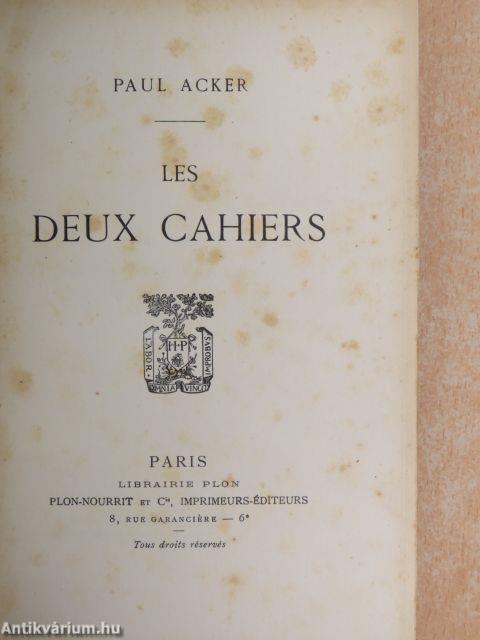 Les deux cahiers