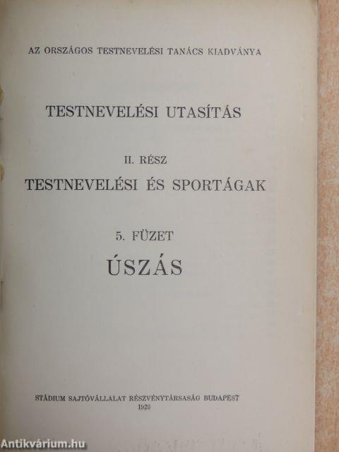 Testnevelési utasítás II. - Testnevelési és sportágak 5. füzet