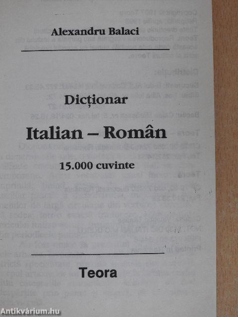 Dictionar Italian-Roman si Roman-Italian