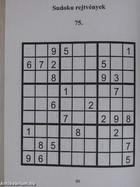 Skandináv és sudoku rejtvények