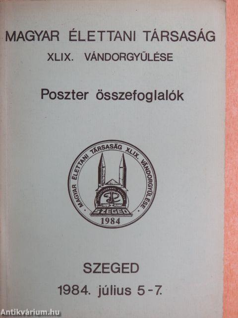 Magyar Élettani Társaság XLIX. vándorgyűlése