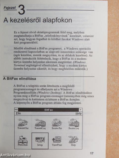 BitFax for Windows 2.0 változat