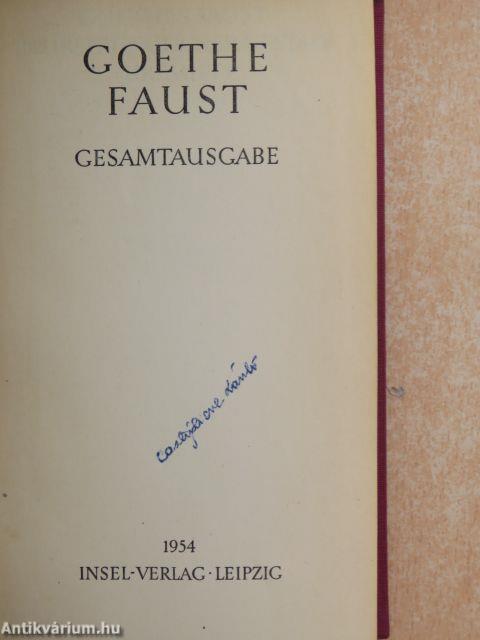 Faust (Dr. Castiglione László könyvtárából)