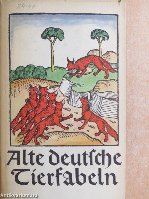 Deutsche Tierfabeln (gótbetűs) (Dr. Castiglione László könyvtárából)