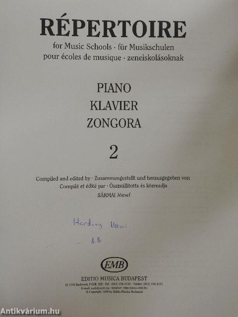 Répertoire zeneiskolásoknak