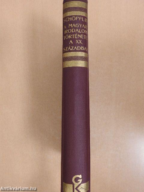A magyar irodalom története a XX. században