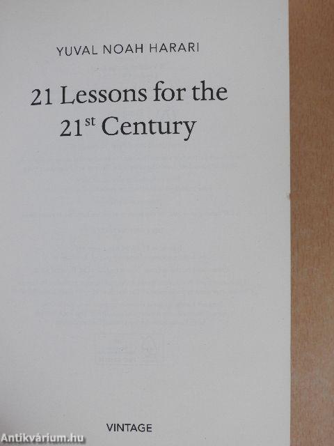 21 Lessons for the 21st Century