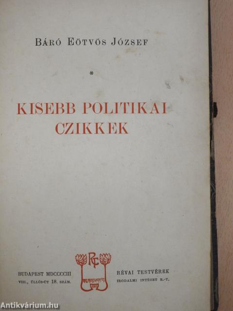 Kisebb politikai czikkek