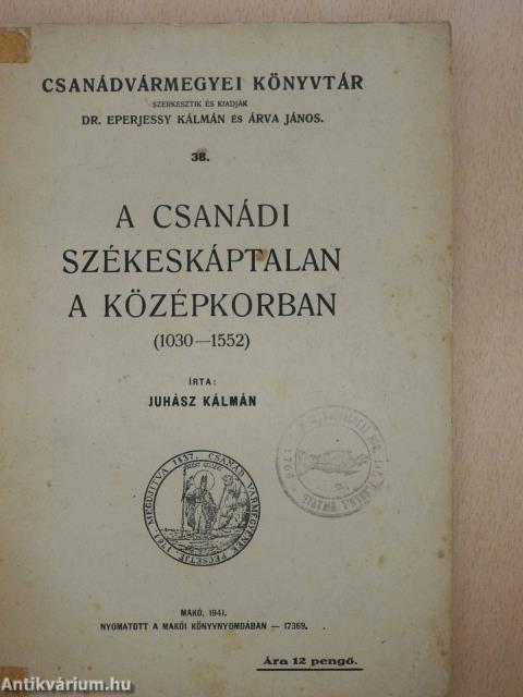 A csanádi székeskáptalan a középkorban