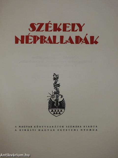 Székely népballadák