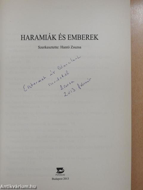 Haramiák és emberek (dedikált példány)