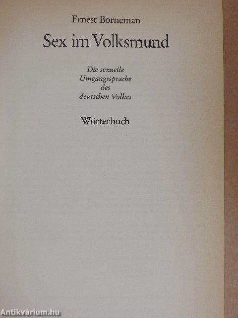 Sex im Volksmund