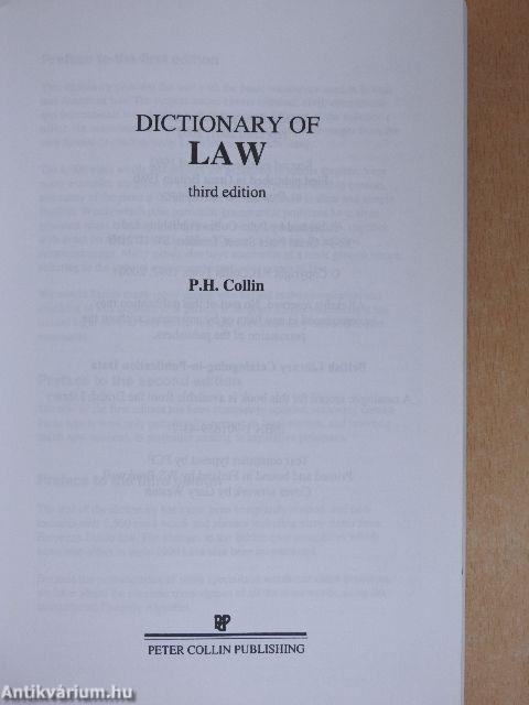 Dictionary of Law