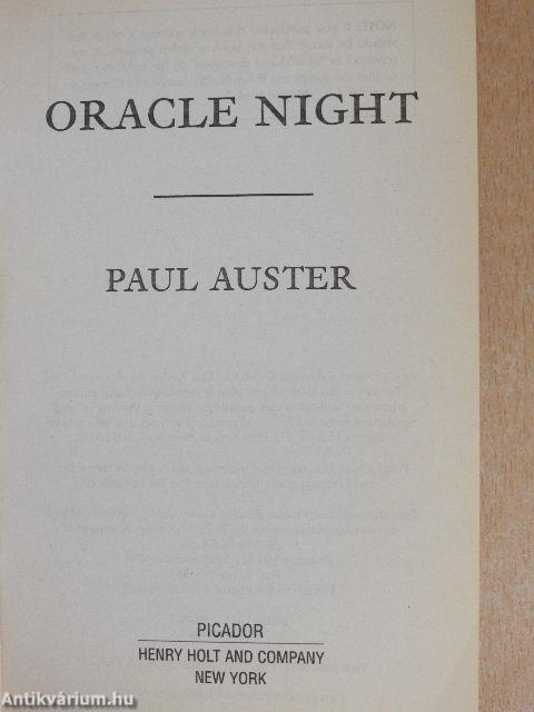 Oracle Night