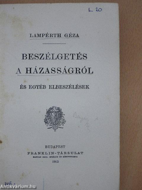 Beszélgetés a házasságról