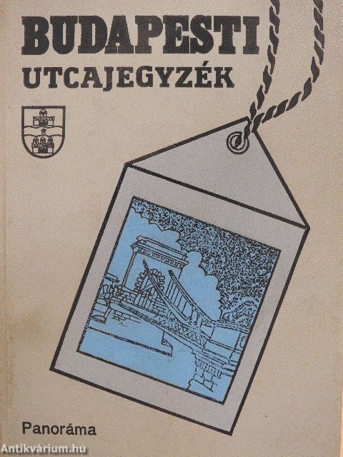 Budapesti utcajegyzék 1981