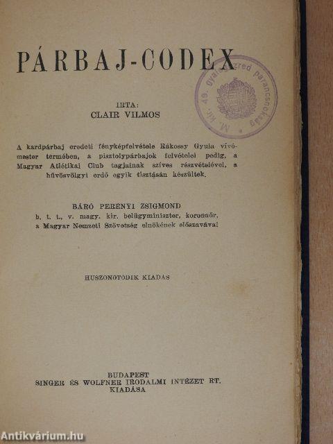 Párbaj-Codex