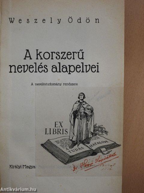 A korszerű nevelés alapelvei