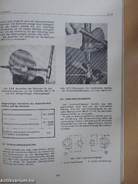 Werkstättenhandbuch für Personenkraftwagen Skoda 105 S, 105 L, 120 L, 120 LS