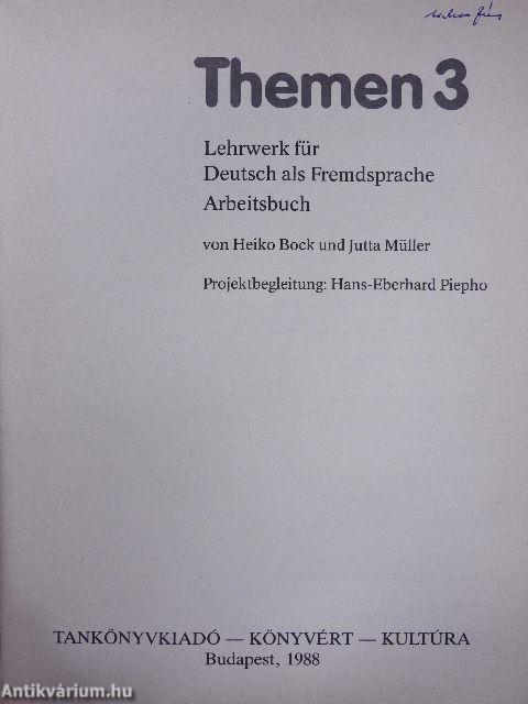 Themen 3 - Arbeitsbuch