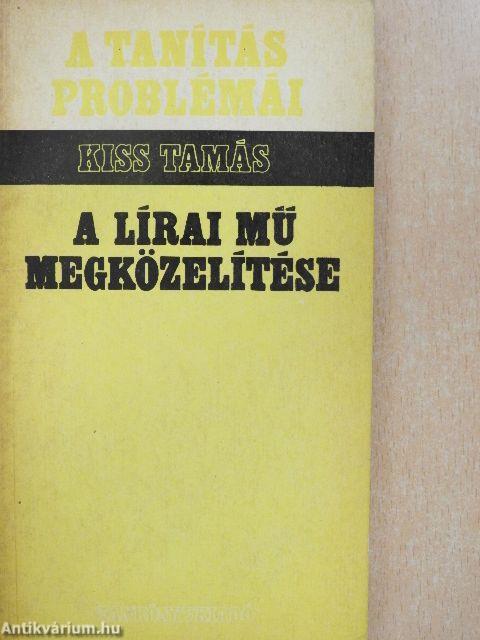 A lírai mű megközelítése